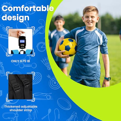Hsmihair Youth Soccer Bag-Soccer Backpack&Backpack for Football Basketball,with Ball Compartment Separate Cleat Package - color: Blue