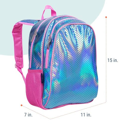 Wildkin 15 Inch Backpack for Kids, Mermaid Scales - color: Mermaid Scales