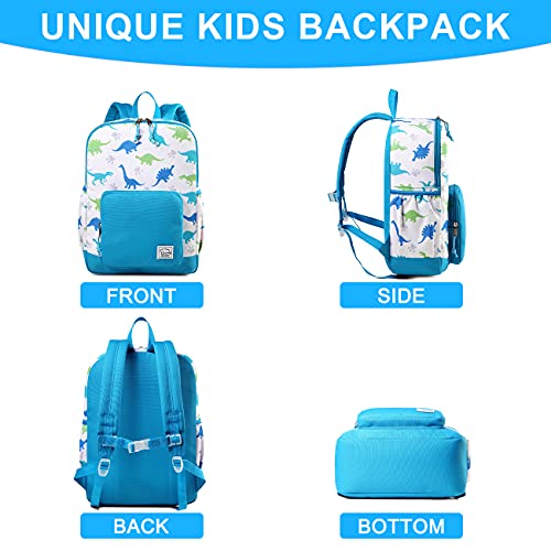 VASCHY Kids backpacks, Cute Lightweight Water Resistant Preschool Backpack for Boys and Girls Chest Strap | Cute - color: Dinosaurs White, size: Small (4-6 Yrs) - 15'' H