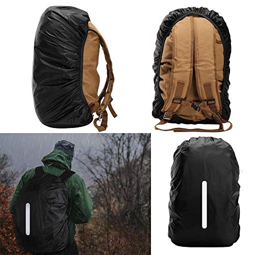 2 Pack Waterproof Rain Cover Backpack Rain Cover Waterproof Rucksack Cover with Reflective for Hiking Camping Traveling Cycling Anti-dust,Anti-Theft,Outdoor Activities(M (30-40L)