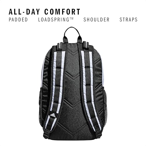 adidas Excel Backpack for Men & Women – Durable Large Athletic Laptop Bag - color: Jersey White/Black Fw21, size: OSFA