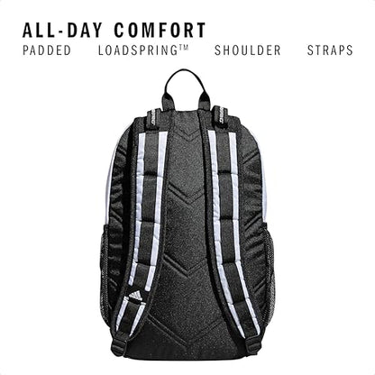 adidas Excel Backpack for Men & Women – Durable Large Athletic Laptop Bag - color: Jersey White/Black Fw21, size: OSFA
