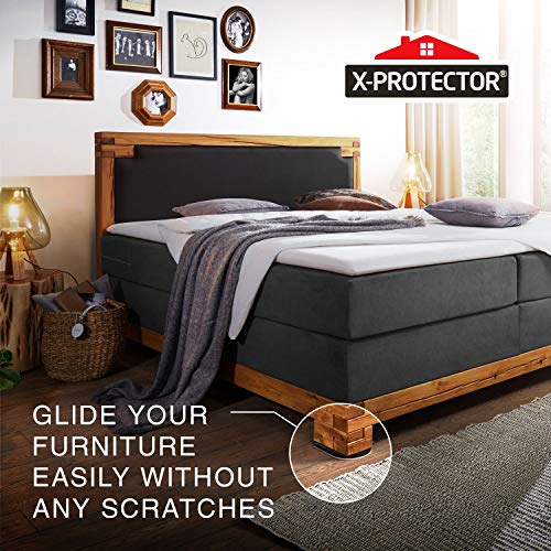 Felt Furniture Sliders Hardwood Floors X-PROTECTOR – 4 PCS 9 1/2 inch Furniture Sliders – Heavy Duty Felt Sliders Hard Surfaces – Move Your Furniture Easily & Safely! - size: 4 PCS 9 1/2 inch