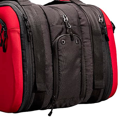 Wilson Clash V2 Super Tour Tennis Racket Bag - Red/Black, Holds up to 15 Rackets