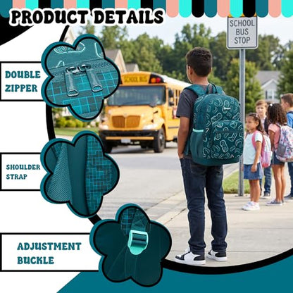 Kids Backpack Boys School Backpack for Kids Ages 6–12,Lightweight Elementary Bookbag for Boys Gamer Bookbag for Daily School Use - color: Black Gamer