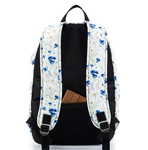 Kinmac Lavender Waterproof Laptop Travel Outdoor Backpack With USB Charging Port For 13 inch 14 inch and 15.6 inch Laptop - color: Lavender