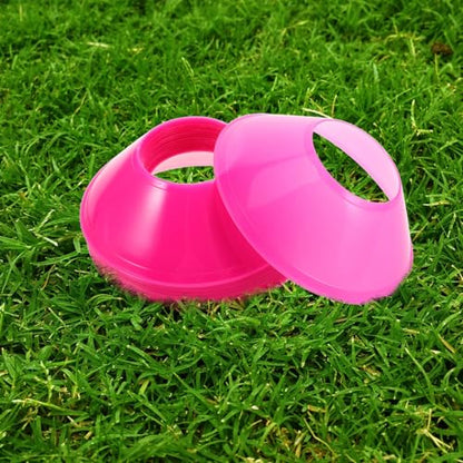 Toyvian Soccer Agility Training Cones 20Pcs - Compact Football Training Discs for Kids Sports Drills Basketball Skating - Portable Practice Markers for Outdoor Field Agility Equipment