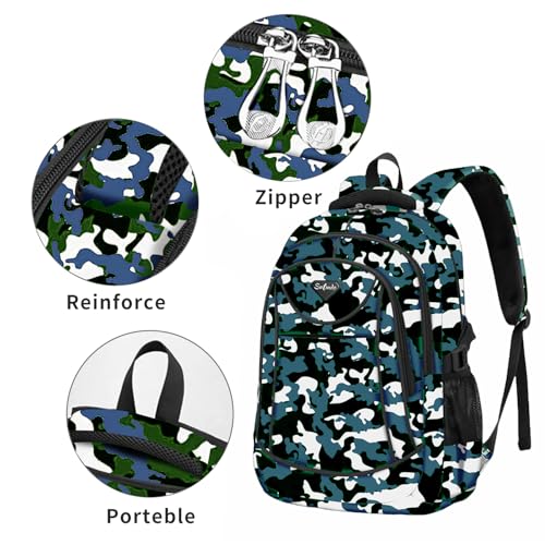 Casual Lightweight Backpacks for Boys & Girls, School Bookbags, 15 "Laptop Backpack, Travel Bag - color: 211hlan
