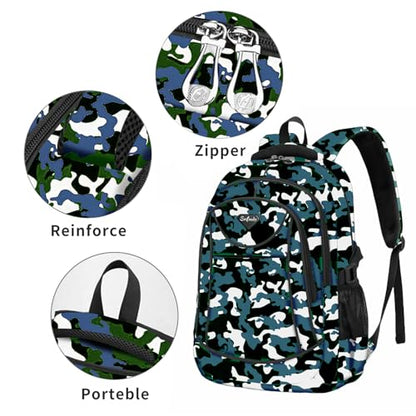 Casual Lightweight Backpacks for Boys & Girls, School Bookbags, 15 "Laptop Backpack, Travel Bag - color: 211hlan