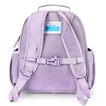mibasies Toddler Backpacks for Girls 2-4: Quilted Backpack for Preschool Prek Daycare - Cute 12 Inches Bookbag for Little Kids Bow Purple - color: Bow Purple, style: Toddler-12"h(not Fit Folder)