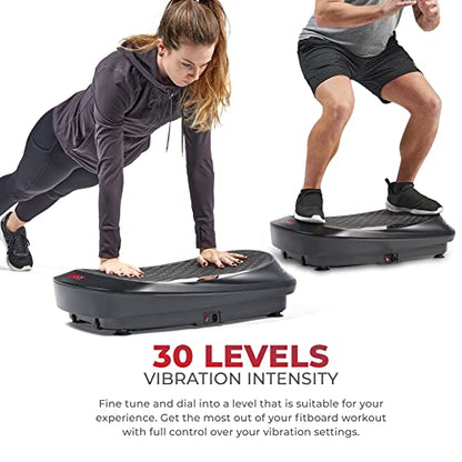 Sunny Health & Fitness Fitboard Vibration Platform Exercise Machine with Multiple Speed Settings and Vibration Modes for Multipurpose Workouts - size: 4D