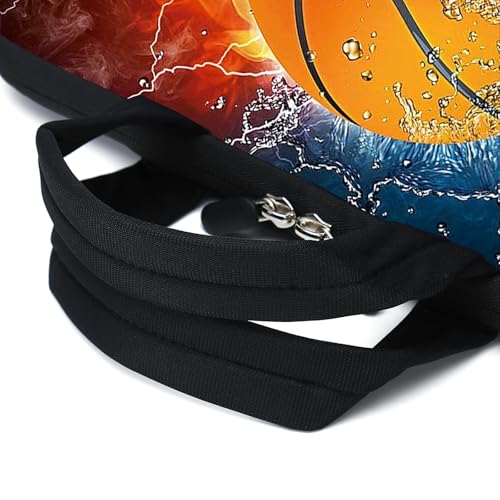 AMARY 15.4" 15.6" laptop sleeve adjustable shoulder strap with handle accessory pocket for men women (Hot basketball) - color: Hot Basketball