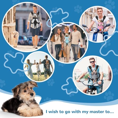 YUDODO Pet Dog Carrier Backpack Adjustable Dog Front Carrier, Legs Out Easy-Fit Dog Travel Backpack Carrier for Hiking Camping for Small Medium Dogs Cats and Rabbits (Small, Pink) - color: Pink