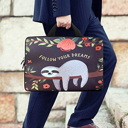 RICHEN 9.7 10 10.1 10.2 inches Messenger Bag Carrying Case with Handle Accessory Pocket Fits 7 to 10-Inch Laptops/Notebook/ebooks/Kids Pad (7-10.2 inch, Sloth) - color: Disc, size: 7-10.2 inch
