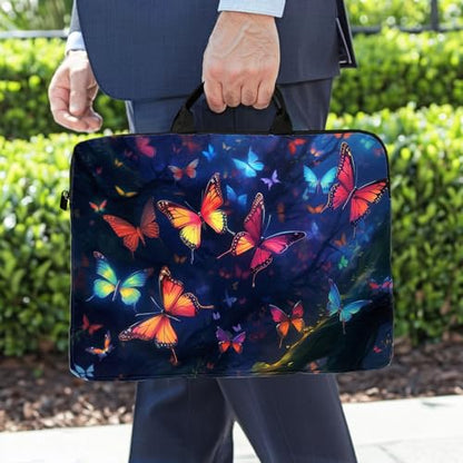 15-Inch Laptop Sleeve – Stylish, Lightweight, Shockproof, Water-Resistant Case for Lenovo, HP, Dell, Asus Notebooks - Butterfly - color: Butterfly