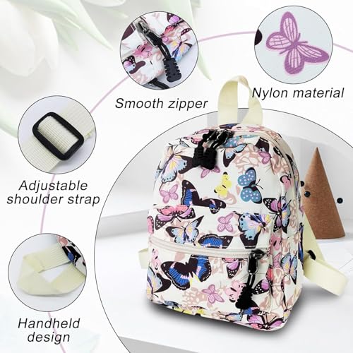 Small Backpack for Women and Girls, Mini Backpack Purse Stylish Cute Backpacks Casual Womens Backpacks with 2 Pockets (Butterfly) - color: Butterfly