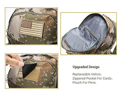 Diamond Candy Waterproof Hiking Backpack for Men and Women, Lightweight Day Pack for Travel Camping | Waterproof - color: Camo