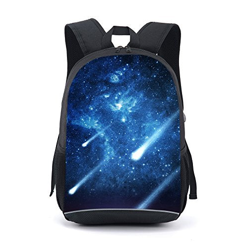 CAIWEI American Football Backpack School Bag (Starry sky) - color: Starry Sky, size: 17.2*11.7*5.5 Inch