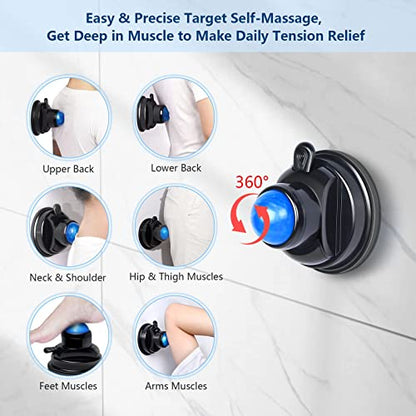 Mountable Massage Ball, 3 in 1 Muscle Recovery Massager, for Pain Relief, Myofascial Release, Knots, and Deep Tissue, Trigger Point Massage Therapy, Ideal Gifts for Loved Ones - style: 1 - Pack - Mountable Ball Kit