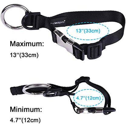 Wisdompro Jacket Gripper Strap, Add a Bag Luggage Straps Baggage Suitcase Belts Travel Accessories with Hook and D-Ring - Make Your Hands Free, Easy to Carry Your Extra Bags - Black - color: Black
