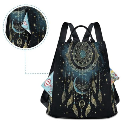 ALAZA Mandala Dreamcatcher Moon Trips Hiking Camping Rucksack Pack for Women - color: multicolor 2