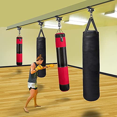 Dolibest Heavy Bag Mount, Punching Bag Hanger, I Beam Hanger, Heavy Bag Hanger for Punching Bag Accessories, Punching Bag Bracket, Beam Hanger with Swivel Hook, Ceiling Mount for Boxing Bag - color: I-beam hanger-360°+ 180° rotation-1Pack