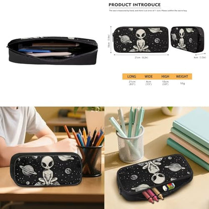 Alien Backpack for Boys 6-8 Kids Backpack for School Boys Bookbag with Lunch Box Water Bottle Holder Pencil Case 4PCS Set Teen Backpacks for Kindergarten Primary School Bag with Handle - color: Alien