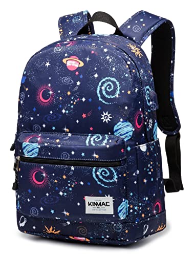 Kinmac Water Resistant Laptop Backpack with USB Charging Port for Laptop Up to 15.6 Inch (Space) - color: Space