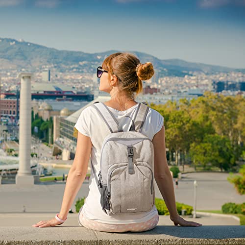 G4Free Mini 10L Hiking Daypack Small Hiking Backpack Cycling Compact Shoulder Backpack Outdoor for Men Women - color: Ivory