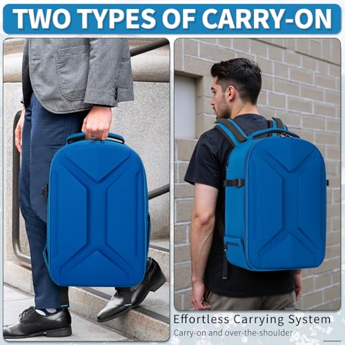 Camera Backpack, Hardshell DSLR Photography Camera Bag with Rain Cover, Waterproof Hard Shell Camera Case with Tripod Holder & 15.6" Laptop Compartment Compatible with Canon/Nikon/Sony/DJI Mavic Drone - color: Blue