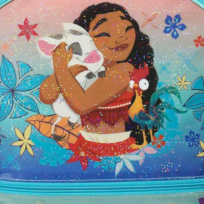 BIOWORLD Girls Moana Tropica Kids 5-Piece School Backpack (Little Kid/Big Kid) Blue One Size