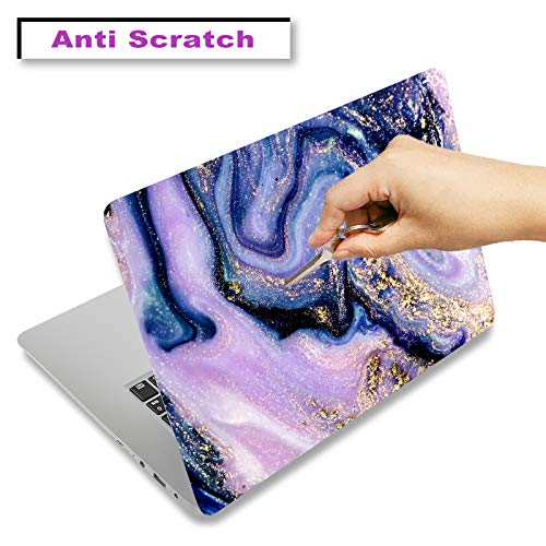 ArtSo Laptop Skin Sticker Decal,16.5” 17” 17.3 inch Laptop Universal Netbook PC Notebook Vinyl Reusable Skin Sticker Cover Art Case Protector Personalized, Free 2 Wrist Pad,Purple Marble - color: Purple Marble