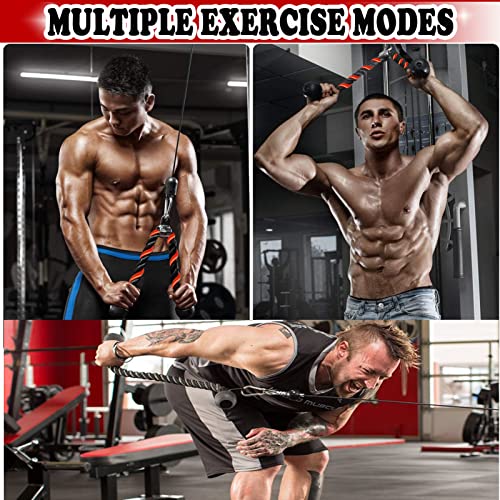 Taeku LAT Pulley System for Home Gym – Strength Training Fitness Equipment Cable Machine for Triceps, Biceps, Back & Shoulder Workouts - color: Triceps Rope
