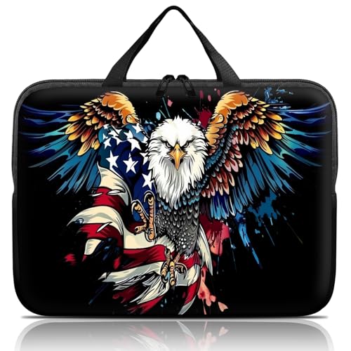 14 15 15.4 15.6 inch Laptop Handle Bag Computer Bag, Pouch Holder Notebook Sleeve Cover Soft Case Compatible for Dell,Lenovo,Toshiba HP, Asus Notebook-Handsome Eagle - color: Handsome Eagle
