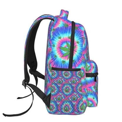 Laptop Daypack Colorful Weedleaf Leaf, Lightweight Commuter Backpack with Inner Pocket for Work, Travel and Gym - color: Pattern (234)