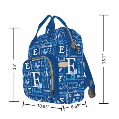 MyPupSocks Custom Diaper Bag, Customized Diaper Backpack Personalized Mummy Nursing Baby Bags Fashion Shoulders Bag Casual Daypack Travel Bag for Mom Girls Mother's Day - color: Color 13