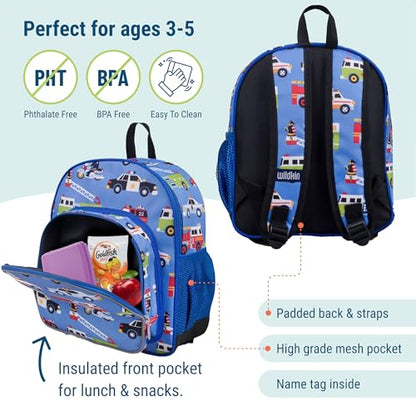 Wildkin 12 Inch Toddler Backpack for Kids, Heroes - color: Heroes, size: 12 x 10 x 4.5 inches