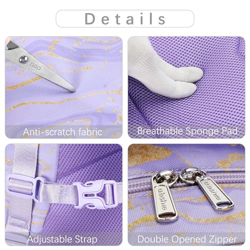 abshoo Marble Lightweight Kids Backpack For School Girls Elementary Kindergarten Bookbag School Bags (Marble Purple) - color: Marble Purple