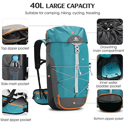 Large Capacity Hydration Backpack, Lightweight Insulated Sports Backpack with Food Grade Water Bladder, for Hiking Running Cycling Camping Outdoor Activities - color: Black