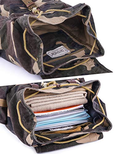 GOOTIUM 21101CAM Specially High Density Thick Canvas Backpack Rucksack (camouflage) - color: Camouflage, size: Large