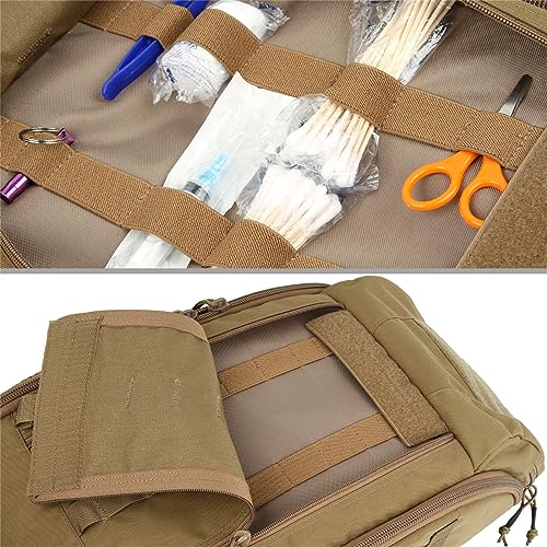 EXCELLENT ELITE SPANKER Medical Backpack Tactical Knapsack Outdoor Rucksack Camping Survival First Aid Backpack（Coyote Brown - color: Coyote Brown