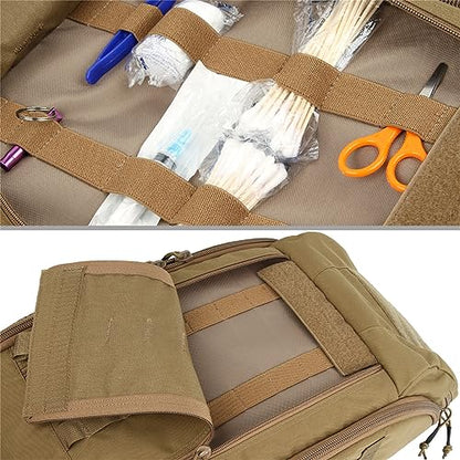 EXCELLENT ELITE SPANKER Medical Backpack Tactical Knapsack Outdoor Rucksack Camping Survival First Aid Backpack（Coyote Brown - color: Coyote Brown