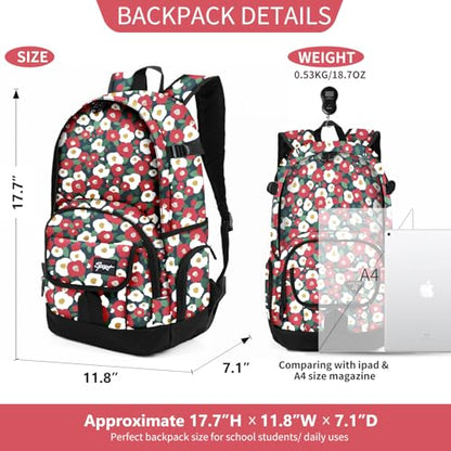 rickyh style School Backpack Travel Bag for Men & Women Lightweight College Back Pack with Laptop Compartmen - color: 04hbh