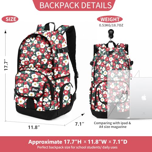 rickyh style School Backpack Travel Bag for Men & Women Lightweight College Back Pack with Laptop Compartmen - color: 04hbh