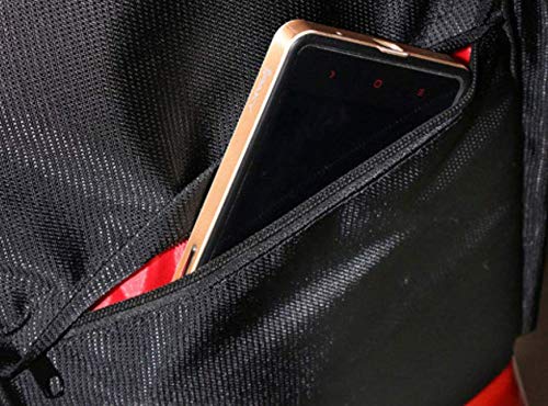 Elonglin Camera Backpack Waterproof Bag Compact Camera Cases for DSLR/SLR and Accessories (Black 2) - color: Red Liner