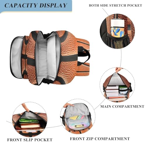 ALAZA Basketball Ball Stylish Backpack College Middle High School Bag Laptop Bag Casual Dayback Travel Business 17 inch