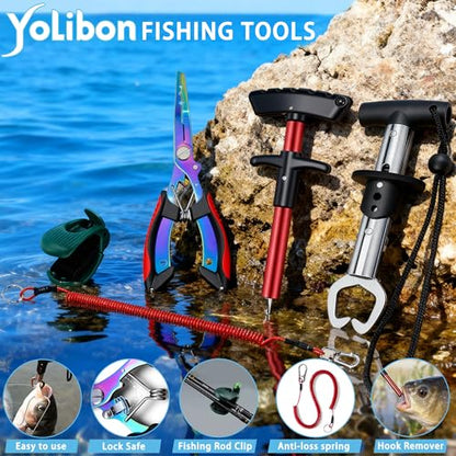 Fishing Backpack with Tackle Boxes,Fishing Sling Tackle Bag with Rod Holder Waterproof Fishing Bag with Fishing Gear, Fishing Gifts for Men Women Gear Combo Kit,Black - color: Black
