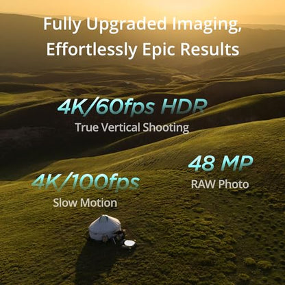 DJI Mini 4 Pro Drone with DJI RC 2 Screen remote Control Bundle Kit Camera Drone Bundle, with 128 GB SD, 3.0 USB Card Reader, Landing Pad, Backpack Strobe Lights and More