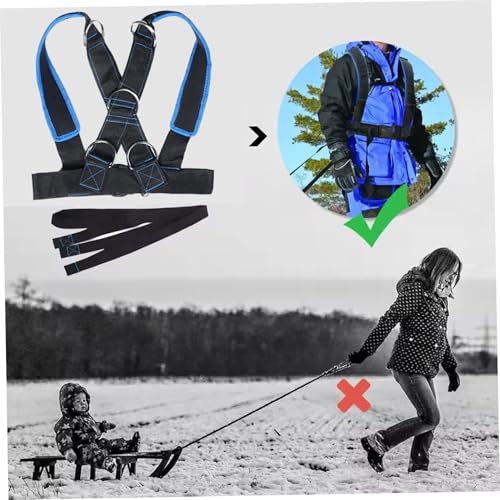 Sled Harness Adjustable Heavy Duty Reinforced Pull up Belt for Resistance Training, Enhancing Leg, Calf, Back, Chest, Shoulder