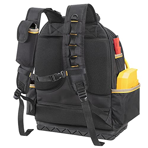 CLC Work Gear PB1133 38 Pocket Molded Base Tool Backpack, Black/Blue - style: Backpack